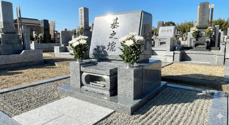 富山の洋型墓石の建立事例